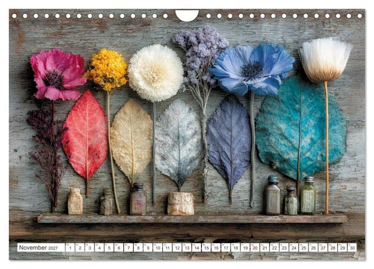 Produktbild: Blumen und Bl&auml;tter sind das sanfte L&auml;cheln der Natur. (Wandkalender 2027 DIN A4 quer), CALVENDO Monatskalender