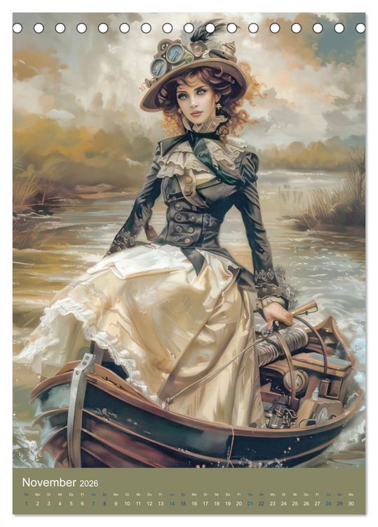 Produktbild: Steampunk Ladies auf Tour (Tischkalender 2026 DIN A5 hoch), CALVENDO Monatskalender
