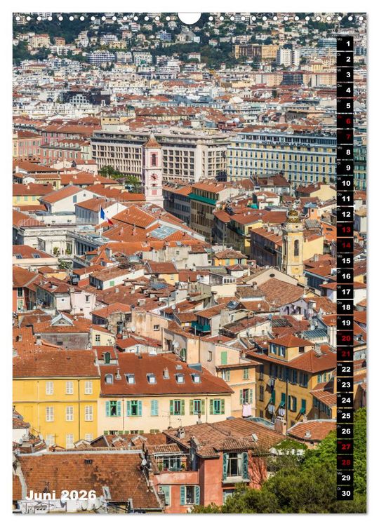 Produktbild: Idyllisches Nizza (Wandkalender 2026 DIN A3 hoch), CALVENDO Monatskalender