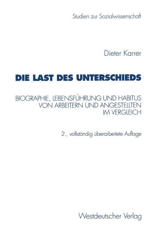 Produktbild: Die Last des Unterschieds