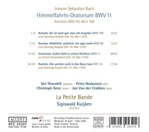 Produktbild: Johann Sebastian Bach: Oratorio for Ascension Day