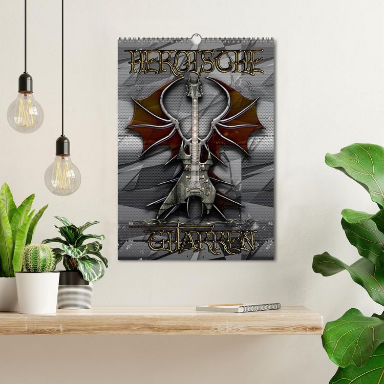 Produktbild: Heroische Gitarren (Wandkalender 2026 DIN A3 hoch), CALVENDO Monatskalender