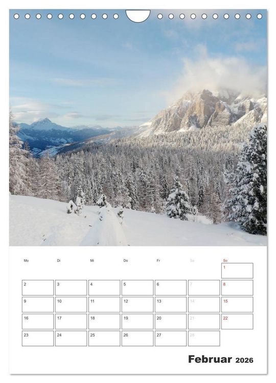 Produktbild: Alta Badia &ndash; Traumlandschaft f&uuml;r Bergsteiger und Wanderer (Wandkalender 2026 DIN A4 hoch), CALVENDO Monatskalender