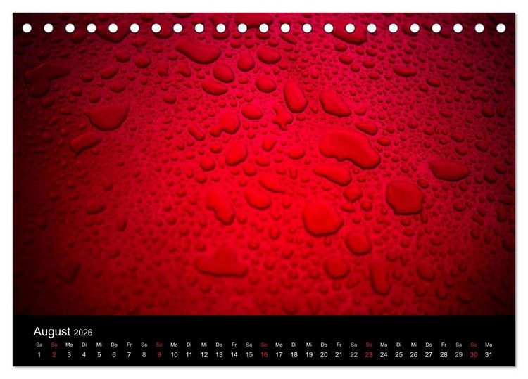 Produktbild: Lamborghini im Regen (Tischkalender 2026 DIN A5 quer), CALVENDO Monatskalender