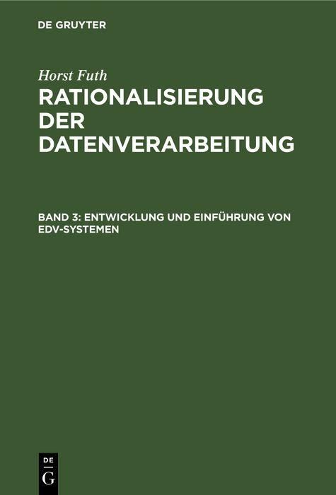 Produktbild: Entwicklung und Einf&uuml;hrung von EDV-Systemen