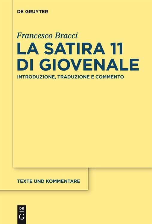 Produktbild: La satira 11 di Giovenale