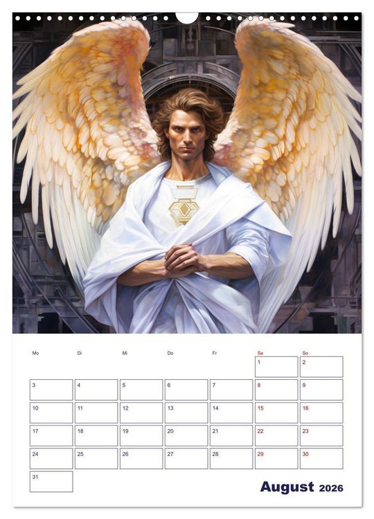 Produktbild: Die reine Sch&ouml;nheit der Engel (Wandkalender 2026 DIN A3 hoch), CALVENDO Monatskalender