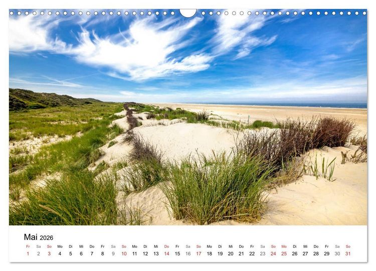 Produktbild: Borkum - Inselblicke (Wandkalender 2026 DIN A3 quer), CALVENDO Monatskalender