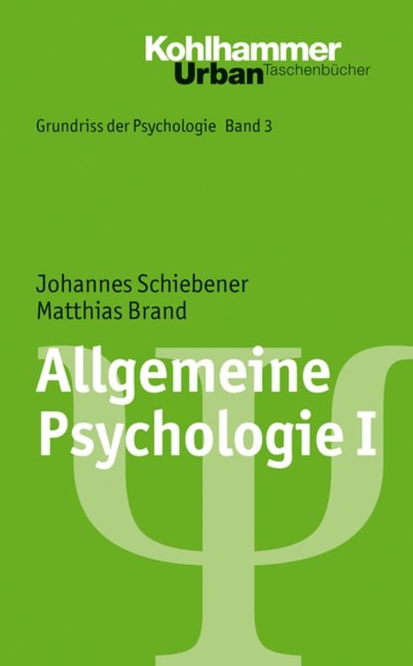 Produktbild: Allgemeine Psychologie I