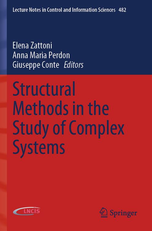 Produktbild: Structural Methods in the Study of Complex Systems