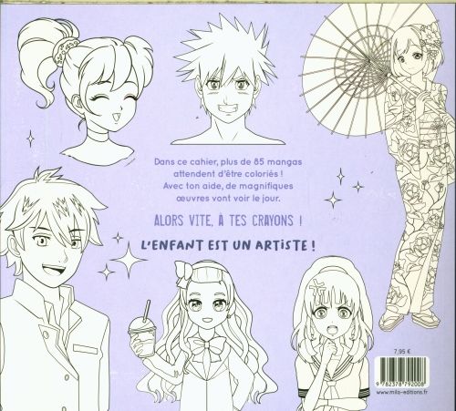 Produktbild: Mon gros cahier de mangas &agrave; colorier