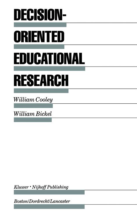 Produktbild: Decision-Oriented Educational Research