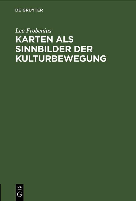 Produktbild: Karten als Sinnbilder der Kulturbewegung