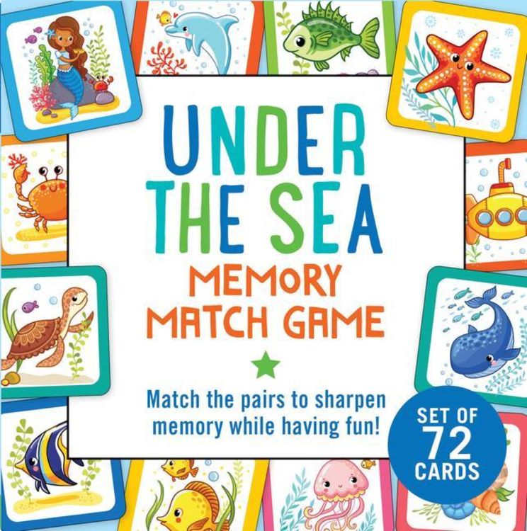 Produktbild: Under the Sea Memory Match Game (Set of 72 Cards)