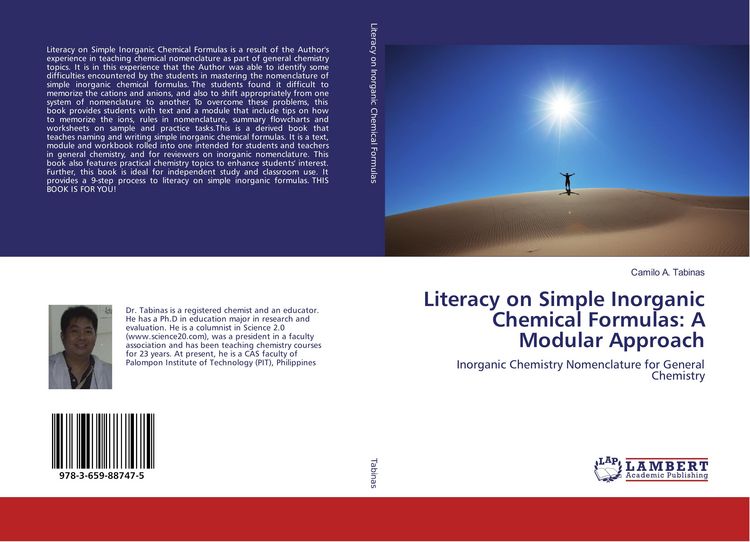 Produktbild: Literacy on Simple Inorganic Chemical Formulas: A Modular Approach