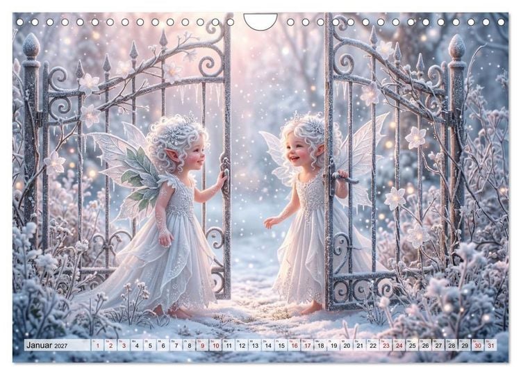 Produktbild: Im Zaubergarten der Feenkinder (Wandkalender 2027 DIN A4 quer), CALVENDO Monatskalender