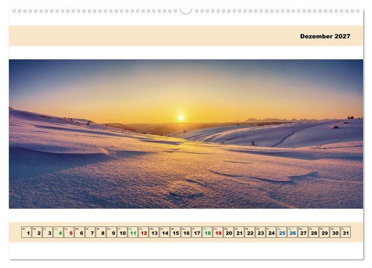 Produktbild: Landschafts - Panorama (Wandkalender 2027 DIN A2 quer), CALVENDO Monatskalender