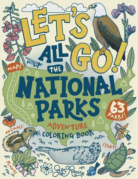 Produktbild: Let's Go! All the National Parks Adventure Coloring Book