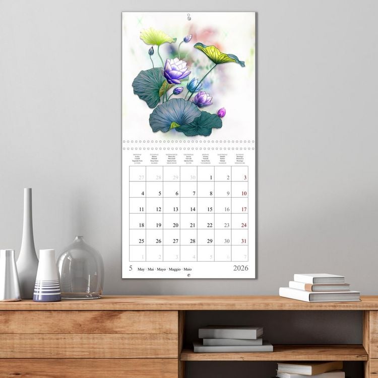 Produktbild: Quand l'&acirc;me parle (Calendrier mural carr&eacute; 2026 30x30 cm) Calendrier double avec une page pour vos prises de notes