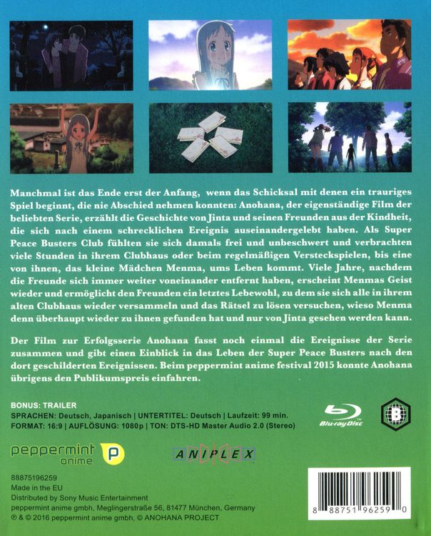 Produktbild: AnoHana - Die Blume, die wir an jenem Tag sahen - The Movie