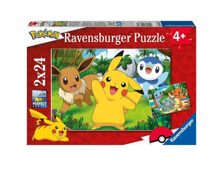 Produktbild: Kinderpuzzle 2x24 Teile - Pok&eacute;mon - Pikachu und seine Freunde