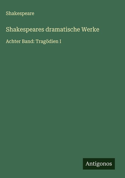 Produktbild: Shakespeares dramatische Werke