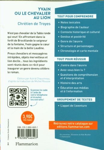Produktbild: Yvain ou Le chevalier au lion : coll&egrave;ge
