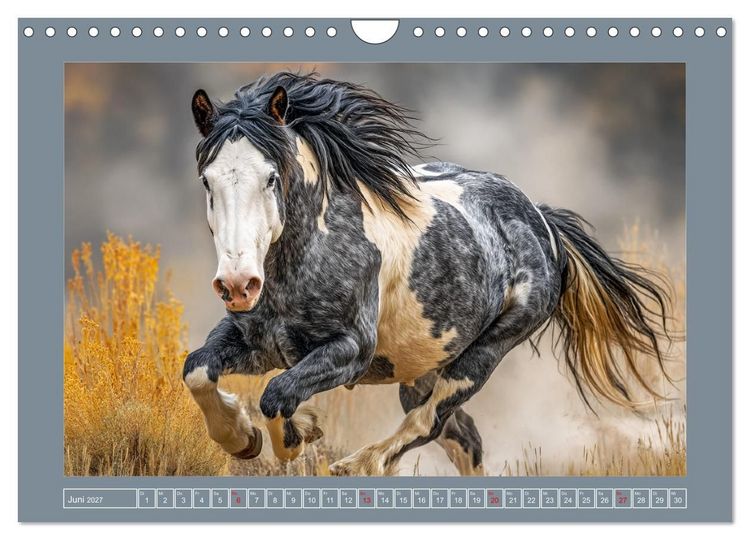 Produktbild: Mustangs. Pferde in ihrer wildesten Sch&ouml;nheit (Wandkalender 2027 DIN A4 quer), CALVENDO Monatskalender