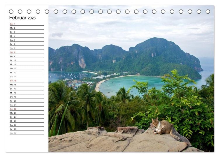 Produktbild: Thailand - Ein bezauberndes K&ouml;nigreich (Tischkalender 2026 DIN A5 quer), CALVENDO Monatskalender
