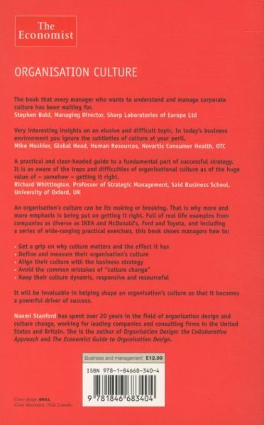 Produktbild: Stanford, N: The Economist: Organisation Culture