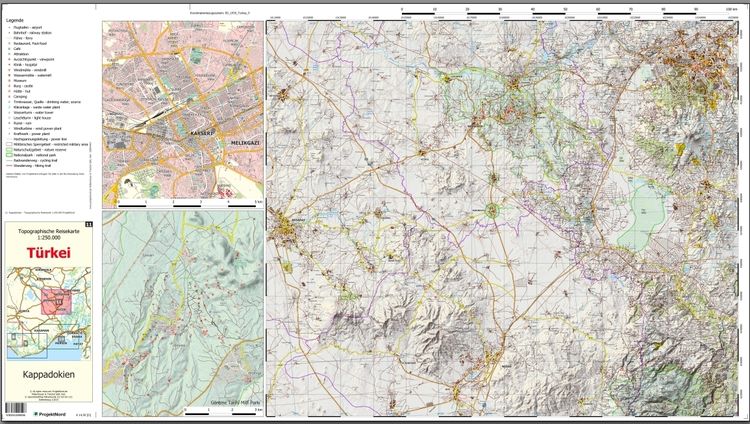 Produktbild: Kappadokien - Topographische Reisekarte 1:250.000 T&uuml;rkei (Blatt 11)