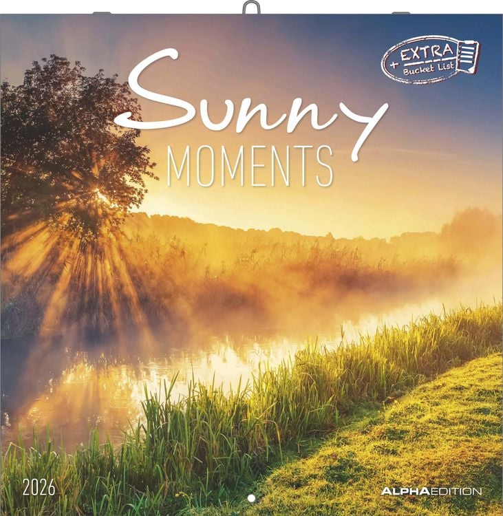 Produktbild: Sunny Moments 2026 - Broschürenkalender 30x30 cm (30x60 geöffnet) - Kalender mit Platz für Notizen - Bildkalender - Wandplaner - Wandkalender