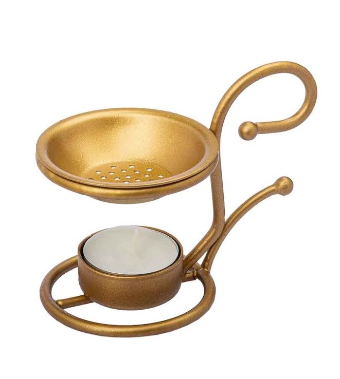 Produktbild: Weihrauchst&ouml;vchen aus Metall, goldfarben