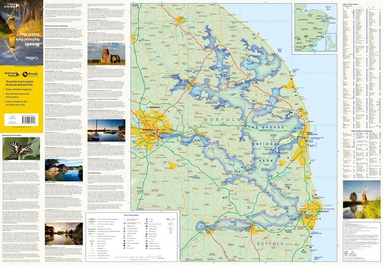 Produktbild: Broads National Park Pocket Map