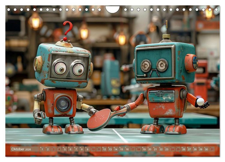 Produktbild: Neues aus dem Roboter Sport Club (Wandkalender 2026 DIN A4 quer), CALVENDO Monatskalender