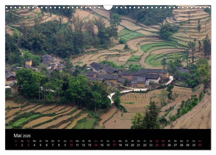 Produktbild: Yunnan - Reiseimpressionen (Wandkalender 2026 DIN A3 quer), CALVENDO Monatskalender