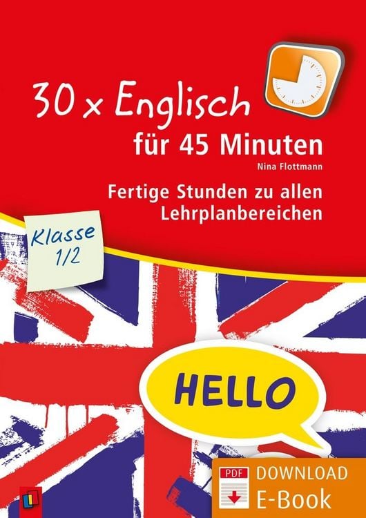 Produktbild: 30 x Englisch f&uuml;r 45 Minuten &ndash; Klasse 1/2