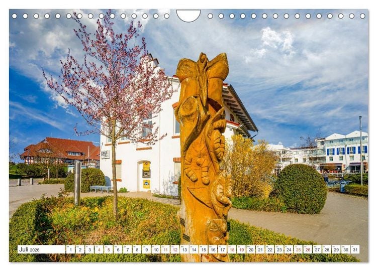 Produktbild: Zingst Stadtansichten (Wandkalender 2026 DIN A4 quer), CALVENDO Monatskalender