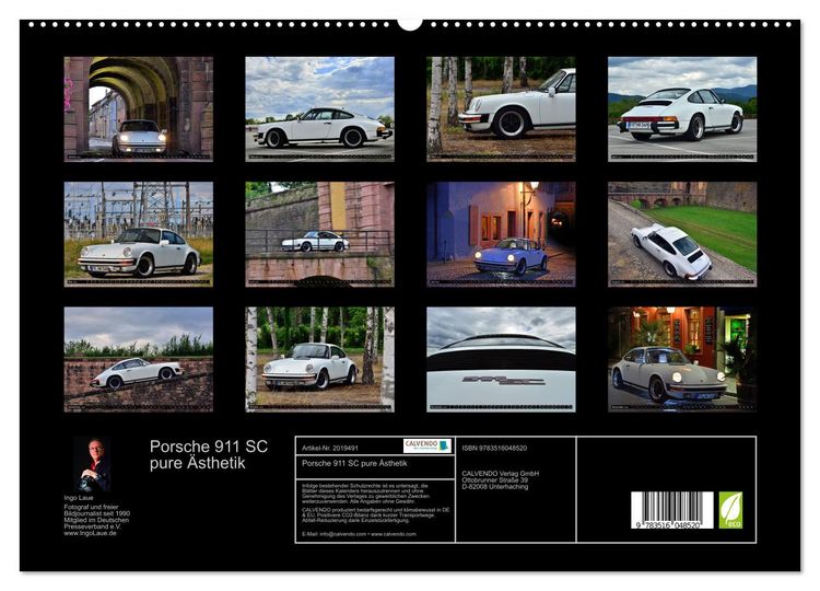 Produktbild: Porsche 911 SC pure &Auml;sthetik (hochwertiger Premium Wandkalender 2026 DIN A2 quer), Kunstdruck in Hochglanz