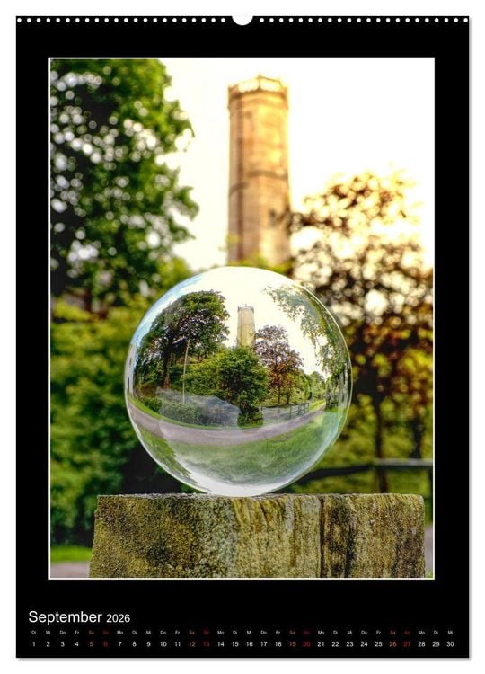 Produktbild: Momente aus Glas &ndash; Glaskugelfotografie (Wandkalender 2026 DIN A2 hoch), CALVENDO Monatskalender