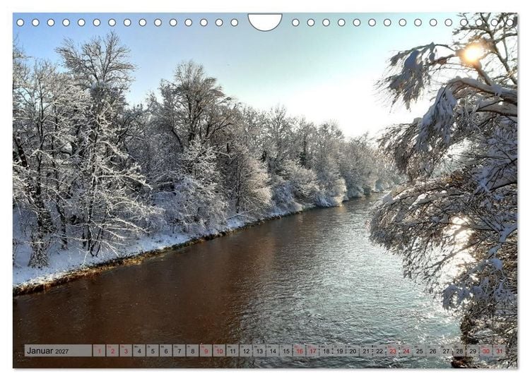 Produktbild: Fl&uuml;sse in Deutschland (Wandkalender 2027 DIN A4 quer), CALVENDO Monatskalender