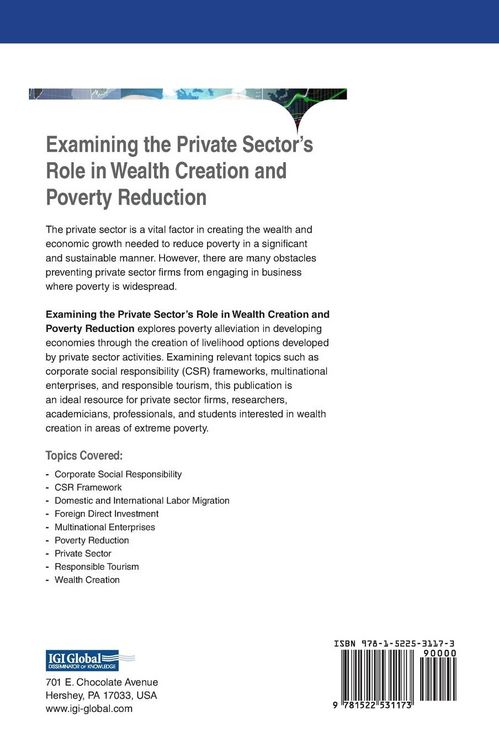 Produktbild: Examining the Private Sector's Role in Wealth Creation and Poverty Reduction
