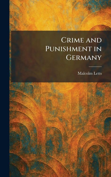 Produktbild: Crime and Punishment in Germany