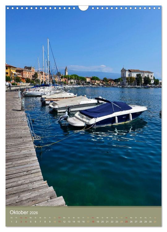 Produktbild: Gardasee - Die sch&ouml;nsten Momente am Gardasee (Wandkalender 2026 DIN A3 hoch), CALVENDO Monatskalender