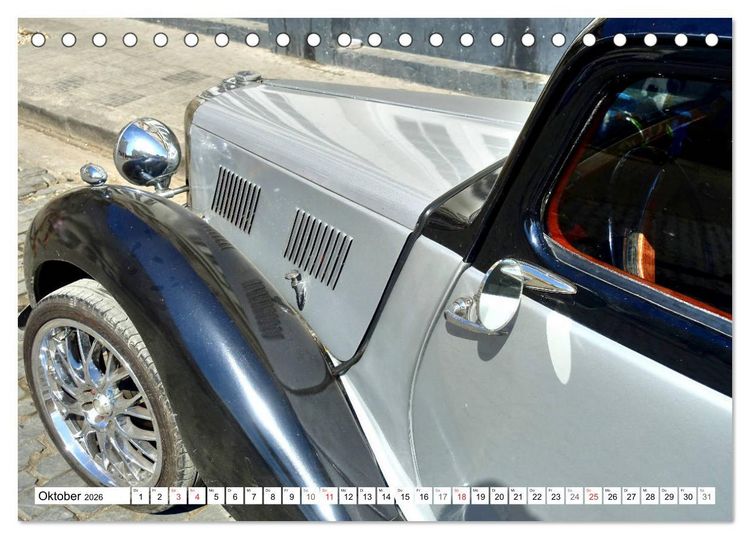 Produktbild: MG Classics - Britische Oldtimer in Kuba (Tischkalender 2026 DIN A5 quer), CALVENDO Monatskalender