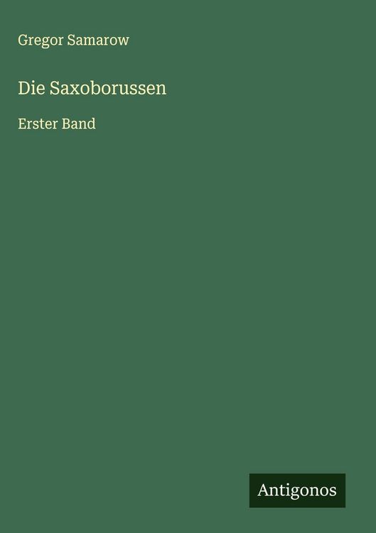Produktbild: Die Saxoborussen