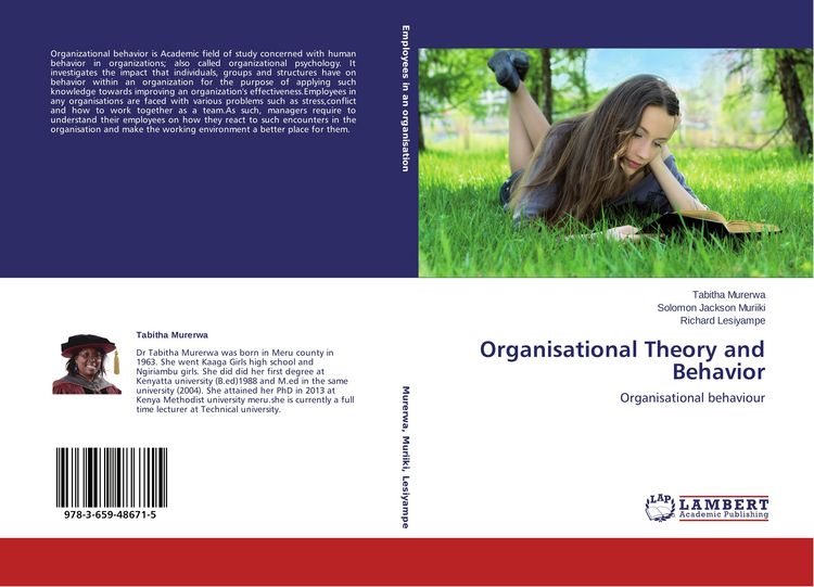 Produktbild: Organisational Theory and Behavior