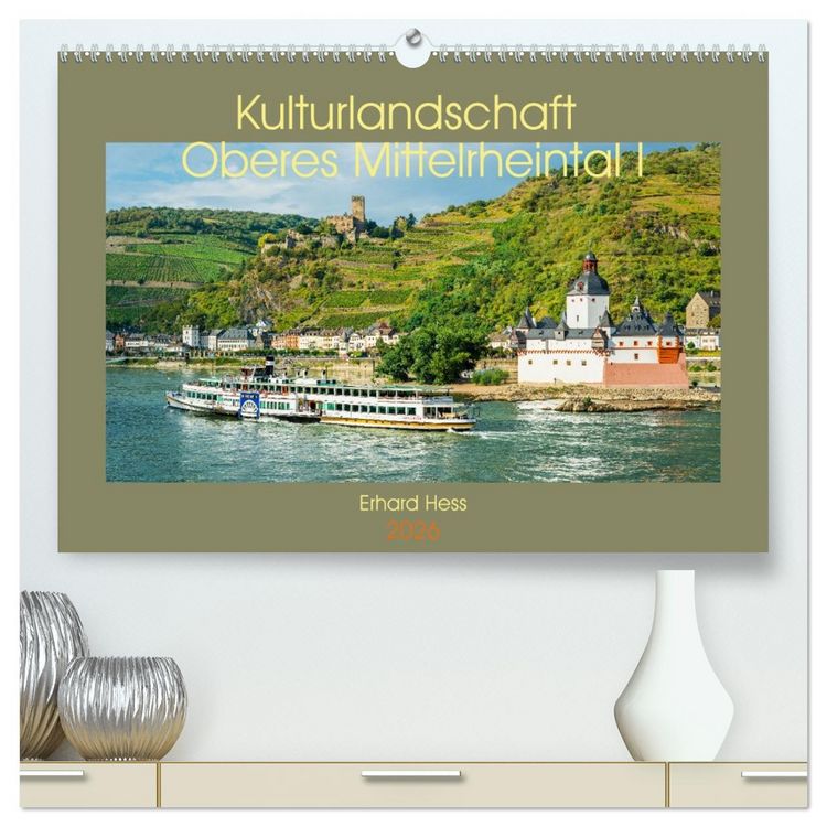 Produktbild: Kulturlandschaft Oberes Mittelrheintal I (hochwertiger Premium Wandkalender 2026 DIN A2 quer), Kunstdruck in Hochglanz