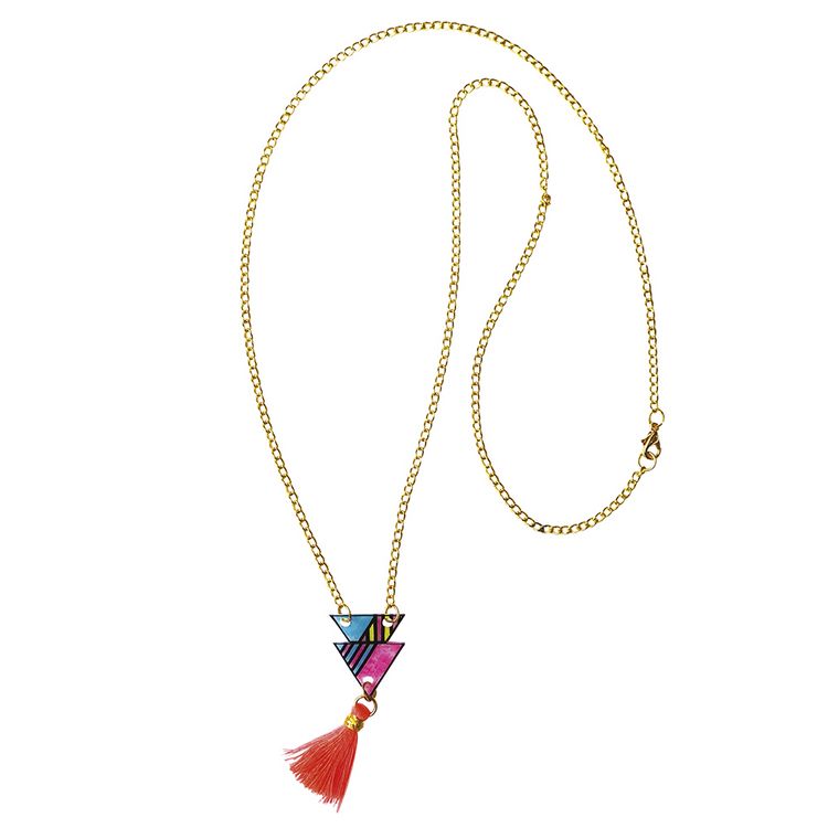 Produktbild: Geometrischer Schmuck aus Schrumpffolie &ndash; Bastel-Set f&uuml;r Kinder (7 Schmuckst&uuml;cke)