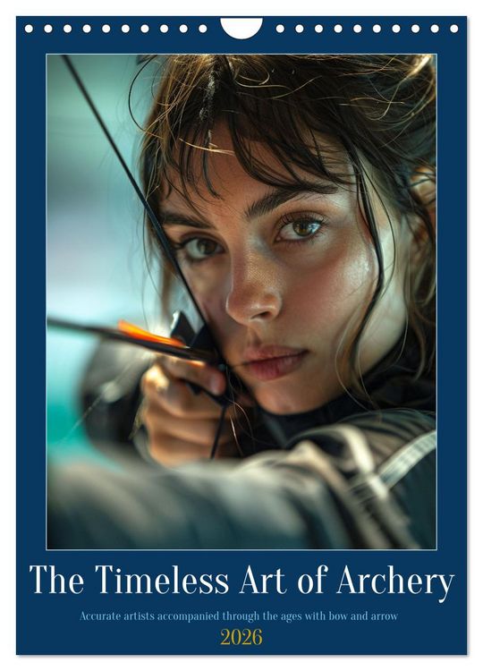 Produktbild: The Timeless Art of Archery (Wall Calendar 2026 DIN A4 portrait), CALVENDO 12 Month Wall Calendar